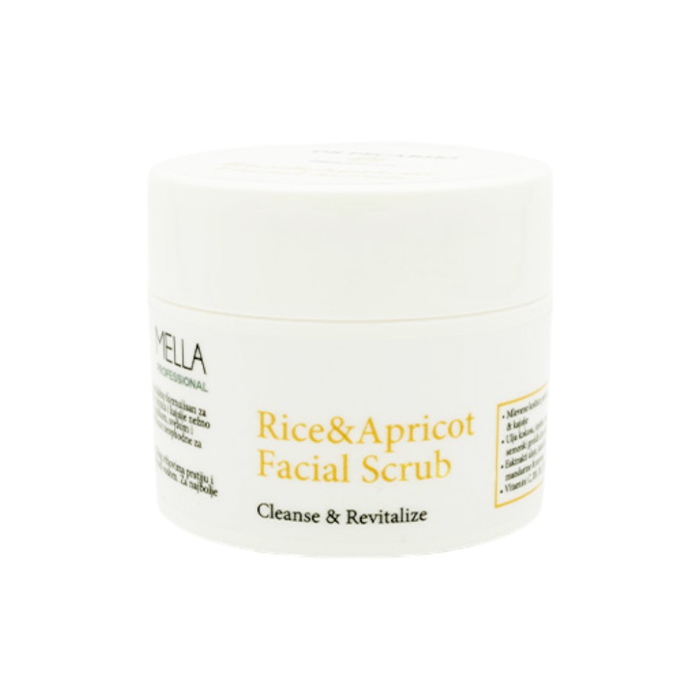 Rice and apricot facial scrub